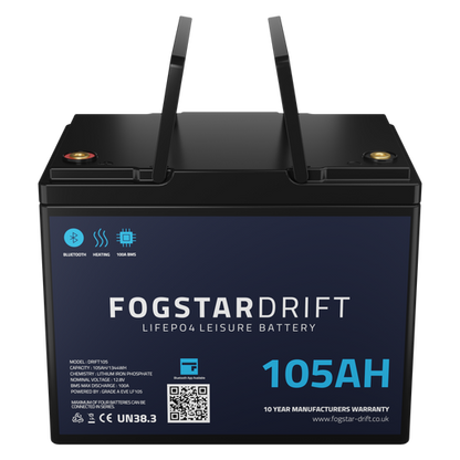 Fogstar Drift 12v 105Ah Lithium Leisure Battery